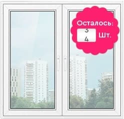 Купить пластиковое двухстворчатое окно, установка